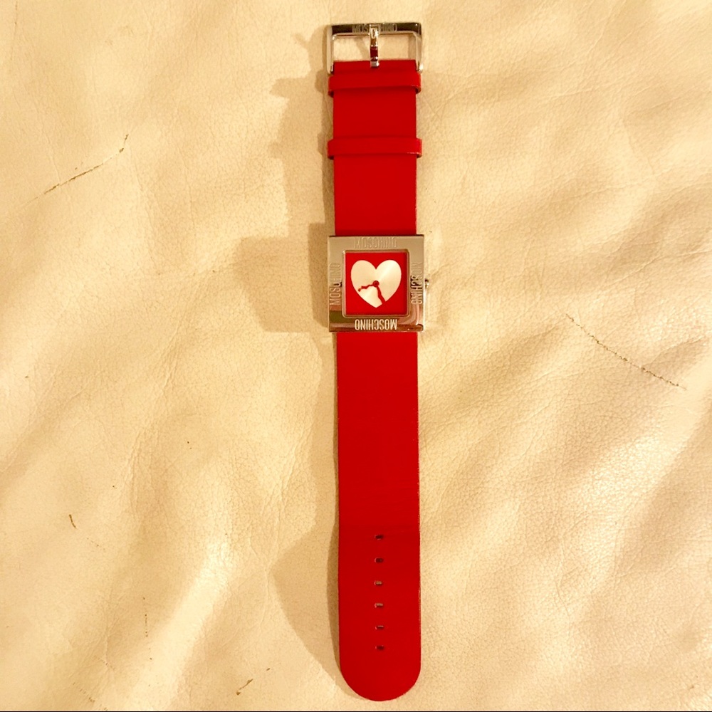 Authentic Moschino stainless steel watch